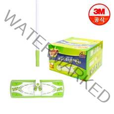 [3M] 대형 막대걸레+물걸레 청소포 더블액션 대형 대용량 60매, 상세 설명 참조