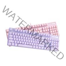 Rapoo V500PRO 퍼플 보라 핑크 유선 라푸 기계식 키보드 퍼플 보라 유선 적축 PBT(한글 설명서 제공), 퍼플 갈축, 옵션선택