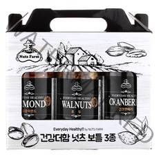 넛츠팜 건강더함 넛츠 보틀 3종 1호 선물세트, 550g, 1세트