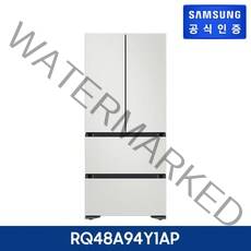 삼성 1등급 비스포크 김치플러스 4도어 코타 프리스탠딩 490L [RQ48A94Y1AP], 코타화이트