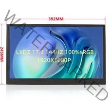 4k 세컨드 서브 모니터 15 인치 1080p/터치 옵션 usb HDMI 호환 ips 화면 휴대용 게임 oled 스위치 ps4 용, 17.3 144HZ_미국 플러그