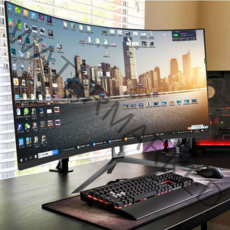 게이밍 27인치 144HZ 라운드형 곡면 울트라와이드, 대형 흰색 24인치 곡면 75HZ