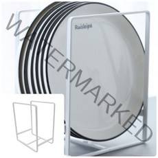 위월천 주방정리 접시 선반 접시 거치대 대형 화이트 접시정리대 주방그릇장 그릇장식장