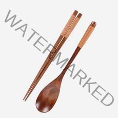 캠퍼우드 커트러리, 수저+젓가락세트(브라운)