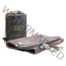 한일의료기 캠핑 포켓매트 전기요, 체크그레이, 대 (40 x 130 cm)