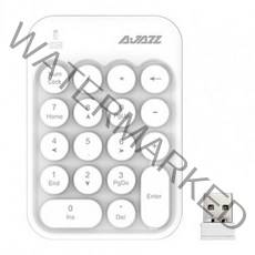 저소음 숫자 키보드 ajazz 안정적인 안정적인 연결 무선 금융 귀여운 라운드 키 pc, 하얀