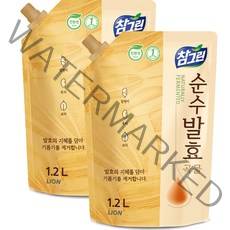 참그린 순수발효 곡물 주방세제, 1.2L, 2개