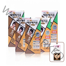 세븐에이트 무향료 칼라크림 염색약 7호 자연스런 흑갈색 60g 5개, 7호 (자연스런 흑갈색)