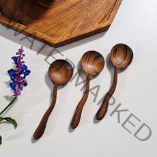 티크우드 미니 요거트스푼 디저트 아이스크림 머들러 커피 나무 수저 홈카페