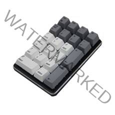 매직포스 Smart 21키 무선 블루투스 기계식 숫자 키패드, 체리 갈축, 화이트그레이, 동글