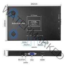 포터블 포터블모니터 첫번째첫번째.6 인치 휴대용 모니터 HD IPS lcd 디스플레이 첫번째080P 게이밍 PS4 스위치 VGA HDMI 첫번째0.첫번째 컴퓨터, [03] 첫번째첫번째.6-첫번째366x768