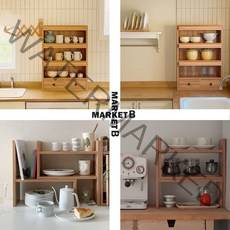 홈카페수납장주방선반장 마켓비주방수납장 그릇장식장 2종, 01. SHOLID 너비조절 선반