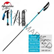 블랙 다이아몬드 등산 스틱 트레킹 폴 디스턴스 카본 FLZ 트레킹 폴 알루미늄 합금 섹션 접이식 하이킹 스틱 등반 스틱 접이식 워킹 폴, blue-1pc