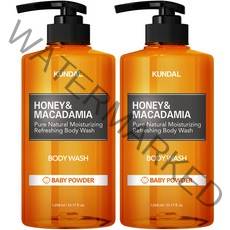 쿤달 퓨어 바디워시 베이비파우더향, 1058ml, 2개