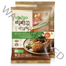 씨제이 비비고 한입 떡갈비 282g x 2P, 아이스팩 포장