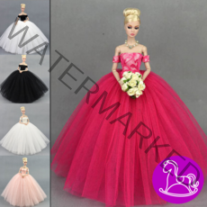 9종 웨딩드레스 미미 바비 인형옷 드레스 인형의상 쥬쥬 구체관절인형 포피파커, 02. 럭셔리 블랙 드레스