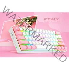 커스텀키보드 광축키보드 사무용키보드 razer키보드새로운 redragon fizz k616 rgb usb 미니 기계식 게임용 키보드 빨간색 스위치 61 키 유선 분리형 케이블, k530wrgb에서 티샤프까지, 빨간 스위치