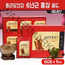 종근당 건강 6년근 홍삼 골드 국산 홍삼액 당귀 구기자 천궁 복령 계피 감초 추출액 파우치 제품 면역력 증진 피로회복 건강식품 추석 설날 명절 선물세트 부모님 생신 선물용 홍삼세트, 1세트, 80mlx60팩