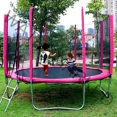 실내 야외 트램폴린 설치 놀이시설 봉봉이 트램폴린 대형 트램폴린, 3.06m10피트핑크