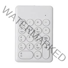 휴대용 18 키 2.4G 무선 숫자 키패드 USB 수신기 포함 노트북 Notbook 데스크탑 PC 재무 작업자용 미끄럼 방지 미니, 9x13.6cm, 플라스틱, 하얀색