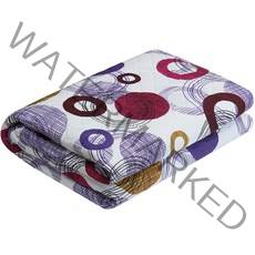 한일의료기 고급 전기요 HL-203D, 화이트,도트패턴, 대 (135 x 180 cm)