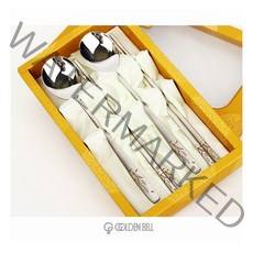 [골든벨금속] 아리 레이저 부부수저 세트, 상세 설명 참조