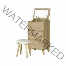 히트디자인 몬타나 수납화장대, 오크