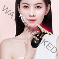 피부 마사지기 고주파 얼굴 진동클렌저 홈케어 미용기기 리프팅기기 초음파 피부 리프팅 퍼밍 마사지 목 뷰, 01 Purple