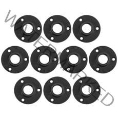 JUSTOOL 10Pcs 전성 플랜지 알루미늄 합금 파이프 피팅 벽 바닥 3/4 "BSP 녹슨 산업 선반, 한개옵션1, 01 Black