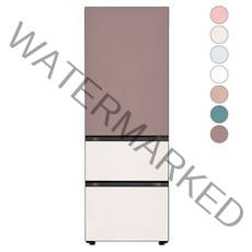 [색상선택형] LG전자 디오스 오브제컬렉션 김치톡톡 김치냉장고 글라스 323L Z332AAA132, 베이지, Z332GKB132S, 클레이핑크 + 베이지 + 베이지