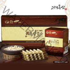 고려홍삼/ 고려홍삼캡슐/진홍삼캡슐 (300mg x 240caps)/홍삼캡슐/국내산홍삼/홍삼캡슐/최저가판매, 1박스