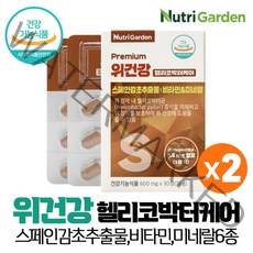 위건강 헬리코박터 케어 위점막 보호 감초 추출물 함유 비타민 미네랄, 2개