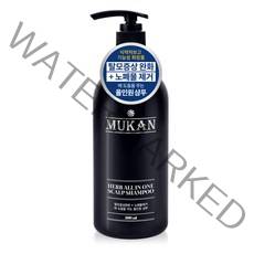 무칸 허브 올인원 두피 샴푸 허브향, 500ml, 1개