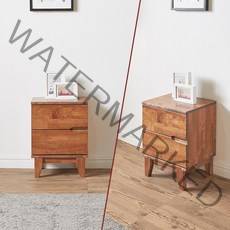 행운가구 셀리나 400 원목 협탁 거실장 서랍형 반오픈, 01_셀리나 우손잡이 협탁, 엔틱