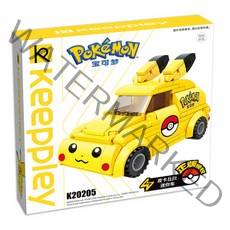 KEEPPLEY 포켓몬스터 피카츄 자동차 블럭 장난감 선물