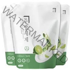 살림백서 주방세제 청귤향 리필, 3개, 1000ml