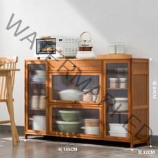 예쁜 접시장 미니 장식장 레트로 그릇장식장 그릇수납장 엔틱콘솔 홈카페수납장 엔틱그릇장 그릇장식장 원목 부엌, 2x2x2cm, 쌍문, 4도어 135cm 길이