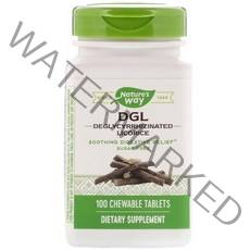 Nature's Way 네이쳐스웨이 DGL 감초 뿌리 추출물 리코리스 디글리시 씹어먹는 츄어블 100정