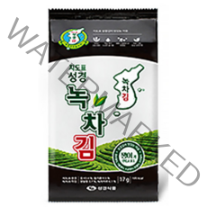 성경식품 지도표 녹차식탁김, 17g, 5개