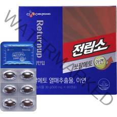 리턴업 전립소 쏘팔메토 아연, 60정, 1개