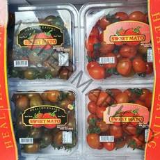 스테비아 대추방울토마토 스윗마토 망고향 토망고 (레드/블랙) 500g, 01. 스테비아 토마토 스윗마토 레드 500g / 4팩, 레드
