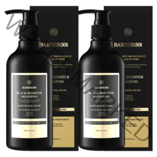 바버501 블랙 부스터 탈모기능성 새치 염색샴푸 300ml, 2개