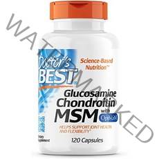 Optimsm 120 캡을 사용한 닥터 베스트 글루코사민 콘드로이틴 Msm