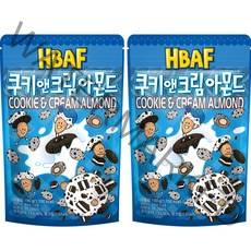 HBAF 쿠키앤크림 아몬드, 190g, 2개