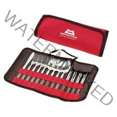 마운틴이큅먼트 ME 커틀러리 세트, 본체(실버), 파우치(레드), 1세트