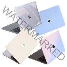 맥북 케이스 에어 프로 13인치 16인치 투명 하드 클리어 컬러, 매트컬러-연블루_맥북프로 13인치 M1 2020 (A2