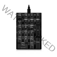 씽크웨이 매크로 기계식 숫자 키패드 적축, CROAD K20, 블랙