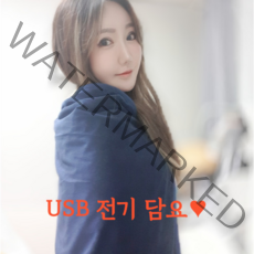 USB 전기 온열 담요, 네이비