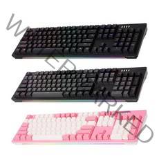 앱코 RGB BAR 축교환 기계식 키보드 투톤 청축, 핑크, AN02, 일반형