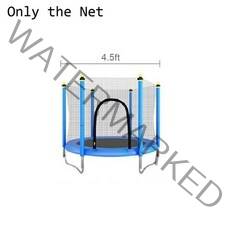 아기트램펄린 성인방방이 아이 어린이를위한 4-8ft 야외 트램폴린 보호 그물 낙하 방지, 4.5피트